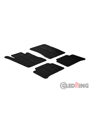 Original Gledring Passform Fußmatten Gummimatten 4 Tlg.+Fixing - Mercedes-Benz E Klasse W211 2003-2008